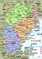 Carte de Franche-Comt